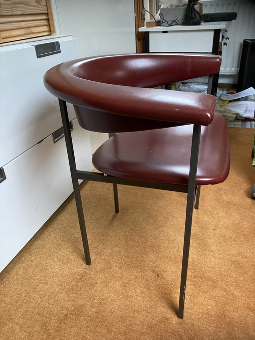 2 x Meander Stoel van Rudolf Wolf, Jaren 60, Originele Bekleding