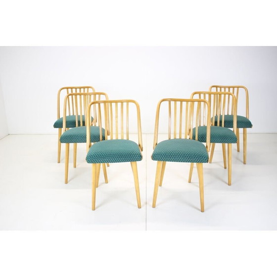 Image 1 of Set van 6 vintage eetkamerstoelen van Antonin Suman, Tsjecho-Slowakije 1960