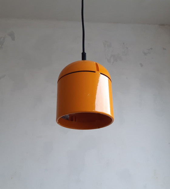 Image 1 of Staff Leuchten Oker Gele Vintage Space Age Hanglamp