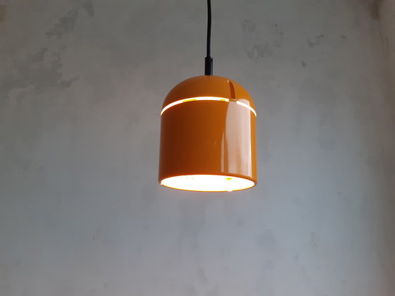 Image 1 of Staff Leuchten Oker Gele Vintage Space Age Hanglamp