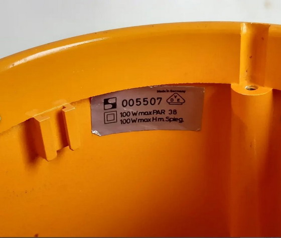 Image 1 of Staff Leuchten Oker Gele Vintage Space Age Hanglamp