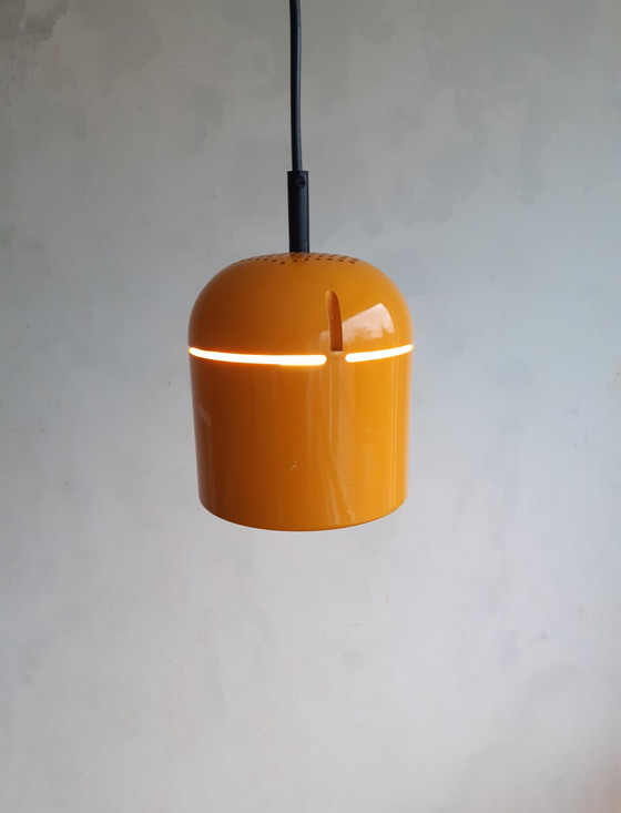 Image 1 of Staff Leuchten Oker Gele Vintage Space Age Hanglamp