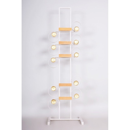 Decoratieve vintage kamerscherm van metaal en messing