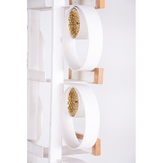 Image 1 of Decoratieve vintage kamerscherm van metaal en messing