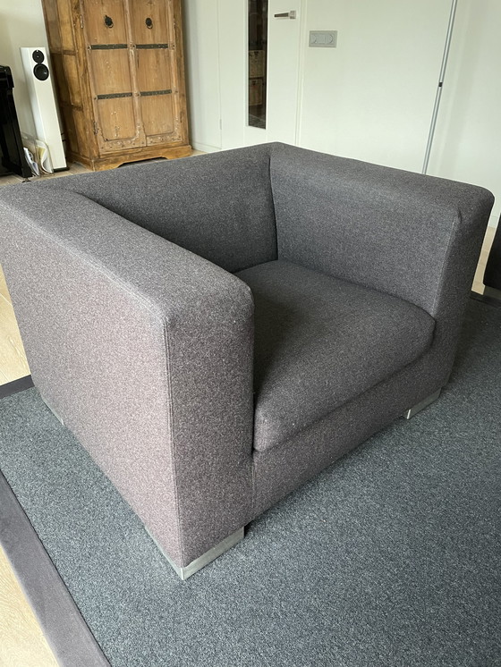 Image 1 of Wittmann 4 zitsbank met fauteuil