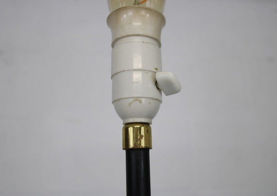 Image 1 of Midcentury Deense Vloerlamp In Metaal En Messing Bol