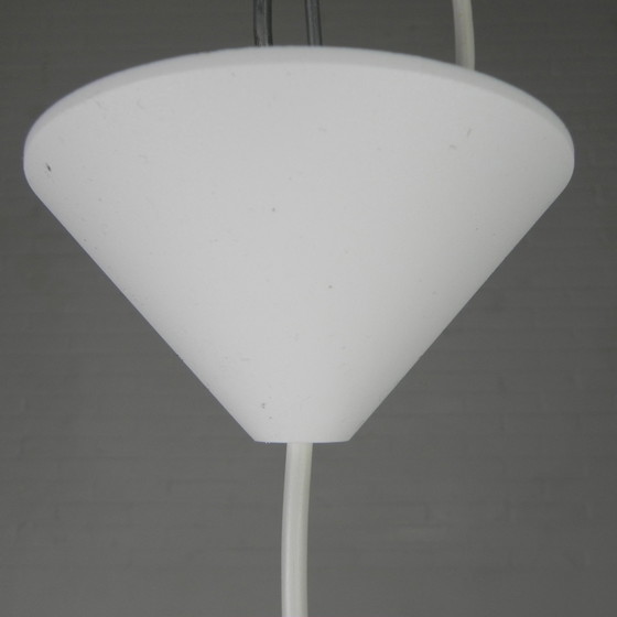 Image 1 of Vintage hanglamp met glazen kap, jaren 50