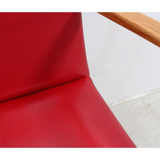 Image 1 of Vintage fauteuil in licht beukenhout naturel, 1950