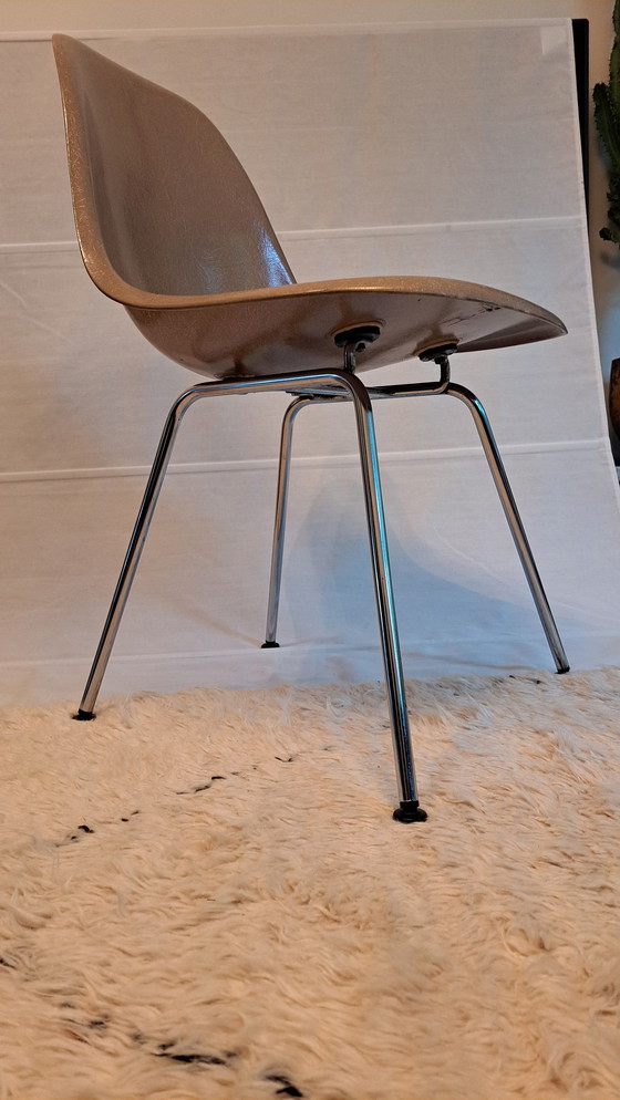 Image 1 of 4X Eames Herman Miller Dsx Fiberglass Stoelen