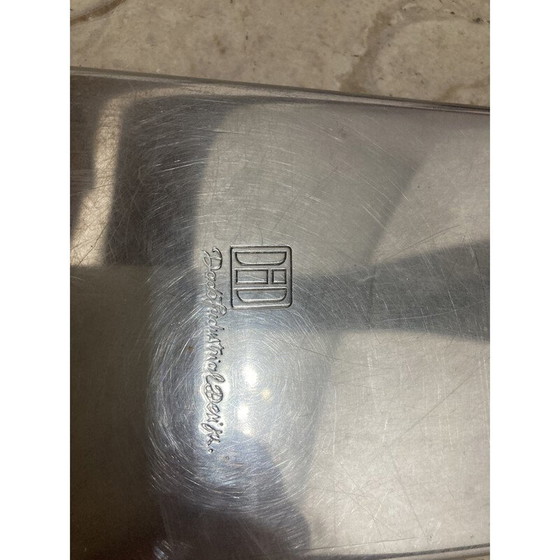 Image 1 of Dada Vintage Vuurverguld Glas en Staal Tafel