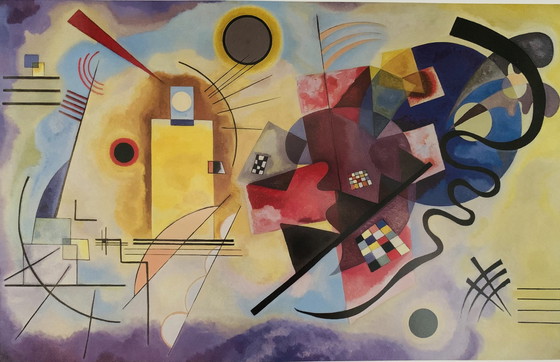 Image 1 of Wassily Kandinsky: “Yellow, Red, Blue”. Offsetlithographie. 