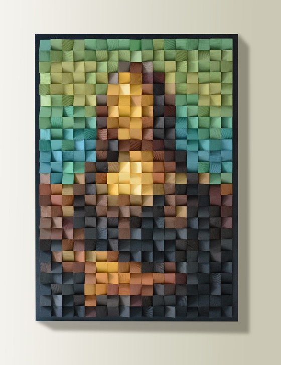 Image 1 of Nadi Art- Houten kunst "Mona Lisa