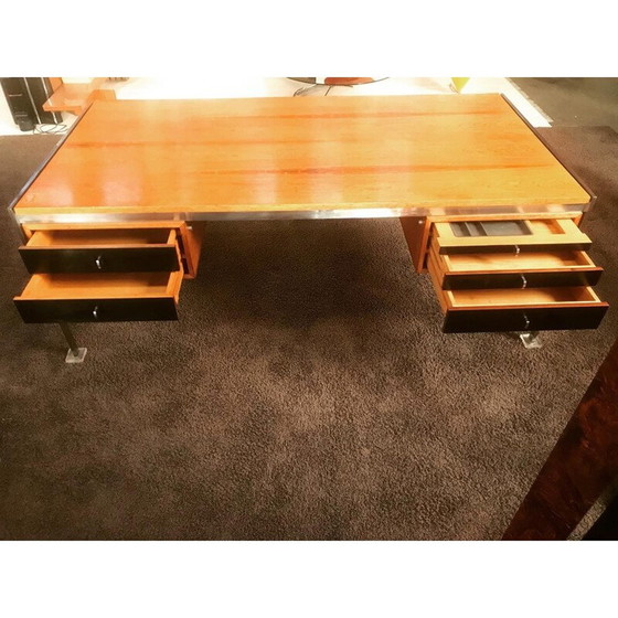 Image 1 of Vintage metalen bureau van Jorgen Kastholm en Prebendes Fabrucius voor Kill International, 1970