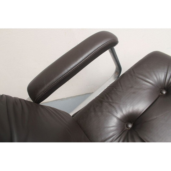 Image 1 of Vintage leren fauteuil van Drabert MInden, Duitsland 1970