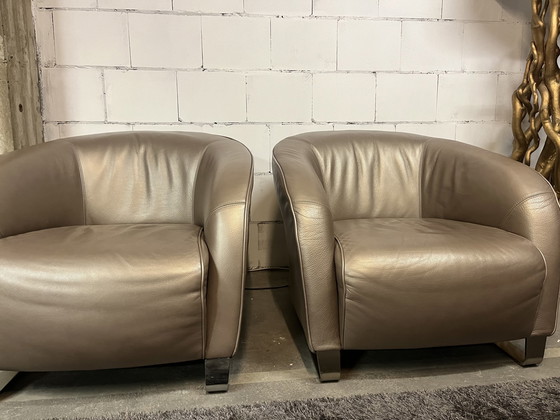 Image 1 of 2x Natuzzi Liz chairs