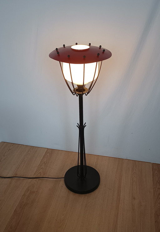 Vijftiger Jaren Staande Paddenstoel Lamp 