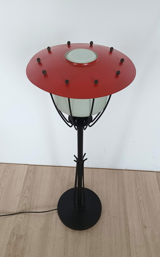 Image 1 of Vijftiger Jaren Staande Paddenstoel Lamp 