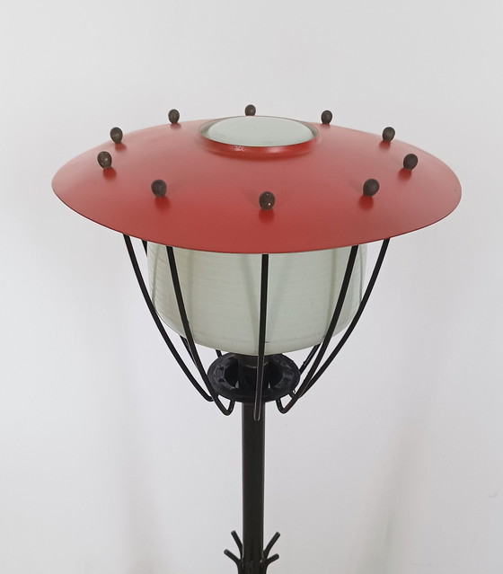 Image 1 of Vijftiger Jaren Staande Paddenstoel Lamp 