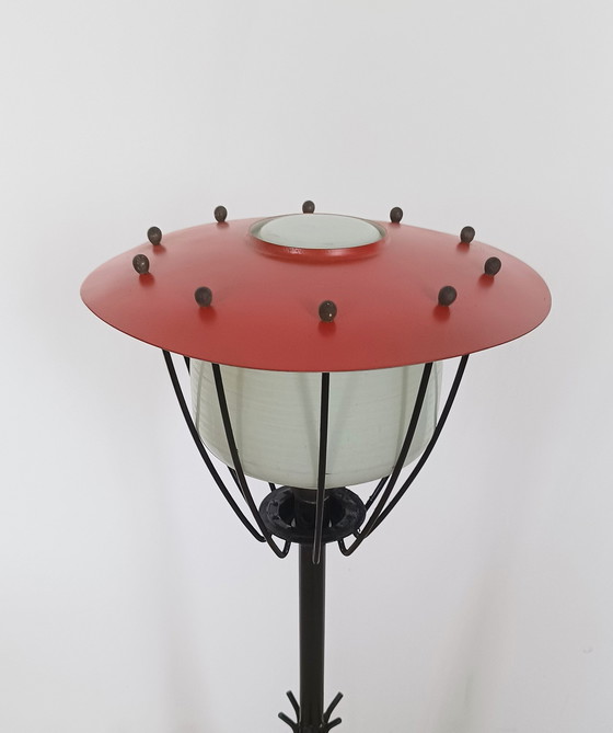 Image 1 of Vijftiger Jaren Staande Paddenstoel Lamp 