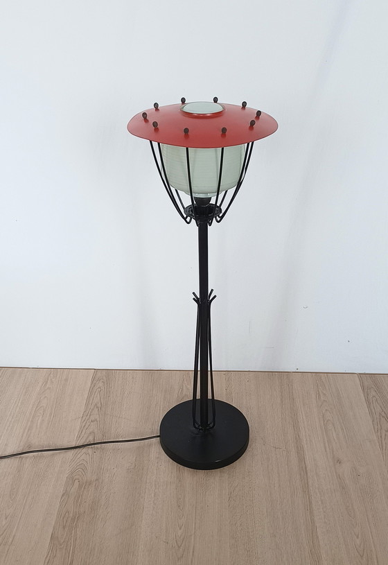 Image 1 of Vijftiger Jaren Staande Paddenstoel Lamp 