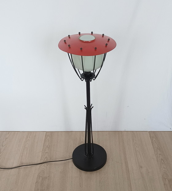 Image 1 of Vijftiger Jaren Staande Paddenstoel Lamp 