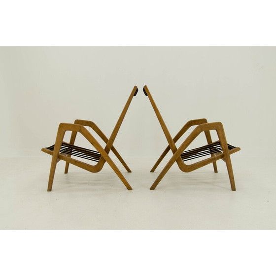 Image 1 of Paar vintage filmstoelen van Jan Vanek, 1950