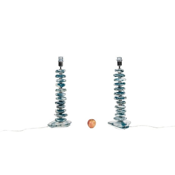 Image 1 of Paar vintage lampen van Murano glas