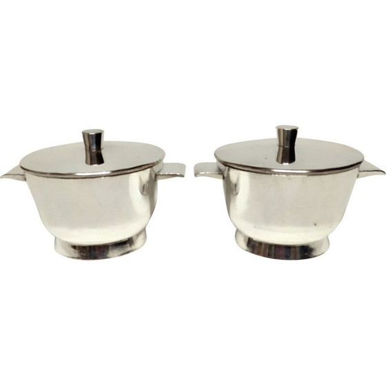 Image 1 of Paar vintage soepkommen van Gio Ponti voor Krupp-Milan, 1953