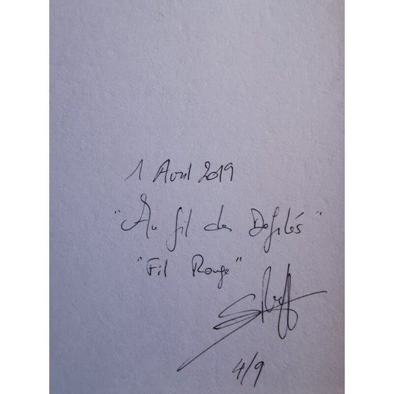 Image 1 of Vintage fotografie "au fil des défilés" door Sylvain Ruffier