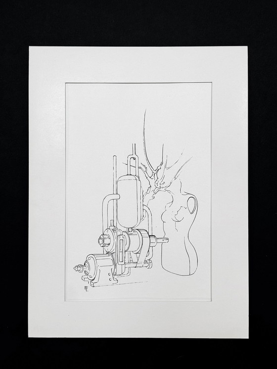 Image 1 of Industriële elegantie, 1972. - Eugène Eechaut (1928-2019)