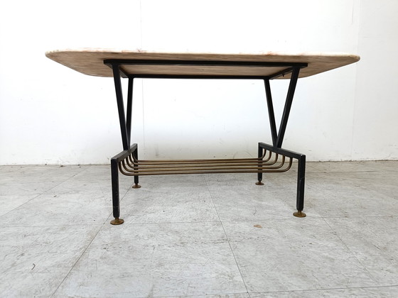 Image 1 of Vintage italiaanse marmeren salontafel