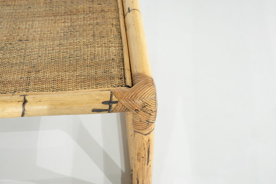 Image 1 of Bamboe & rotan salontafel, Italië 1960.