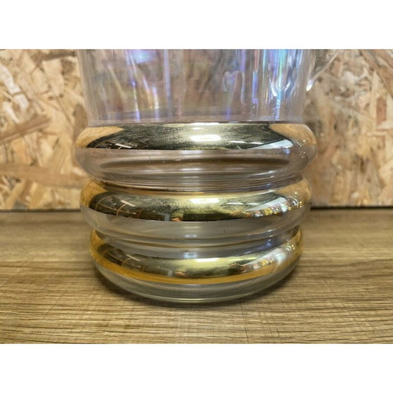 Image 1 of Set van kruik en 8 vintage gouden glazen