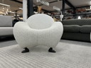 2 Leolux Papageno Fauteuils wit stof