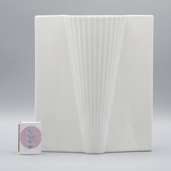 Image 1 of Hutschenreuther Maxim'S Design Vaas Duo Unieke Serie 80'S Porselein Art Deco