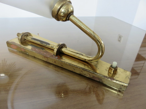 Image 1 of 2 Wandlampen, Art Nouveau, Verguld brons, Frankrijk, jaren 1930