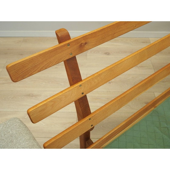 Image 1 of Vintage essenhouten bank van Hans. J. Wegner voor Getama, jaren 1960
