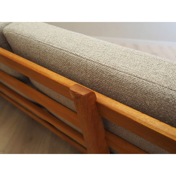 Image 1 of Vintage essenhouten bank van Hans. J. Wegner voor Getama, jaren 1960