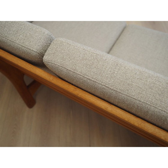 Image 1 of Vintage essenhouten bank van Hans. J. Wegner voor Getama, jaren 1960