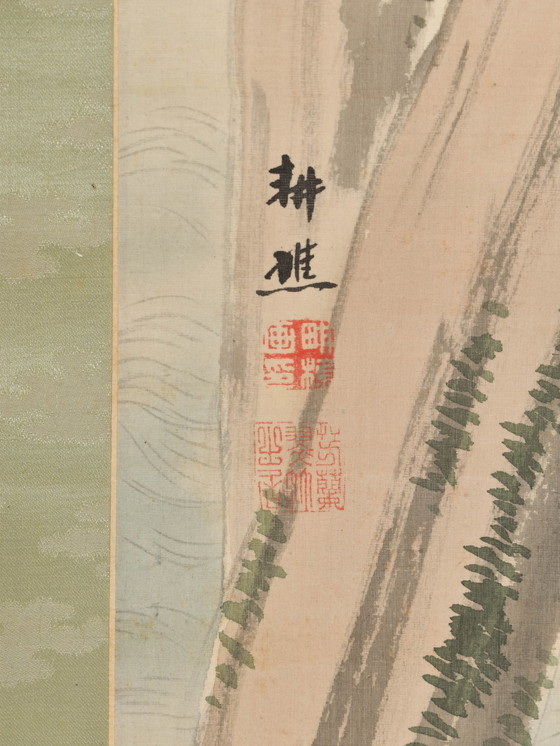 Image 1 of Japanse scroll van papier