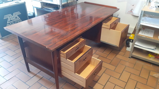 Deense Executive Teak Bureau Model 206 van Arne Vodder voor Sibast 1960