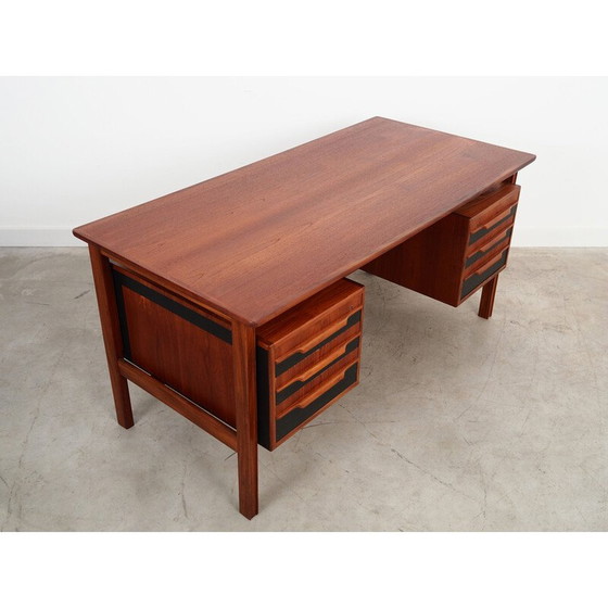 Image 1 of Teakhouten bureau, Deens ontwerp, jaren 1970, productie: Denemarken