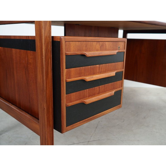 Image 1 of Teakhouten bureau, Deens ontwerp, jaren 1970, productie: Denemarken