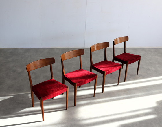 Image 1 of 4X Vintage Eetkamerstoelen Skaraborgs