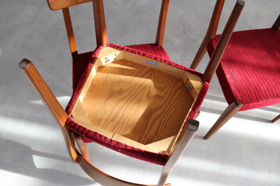 Image 1 of 4X Vintage Eetkamerstoelen Skaraborgs