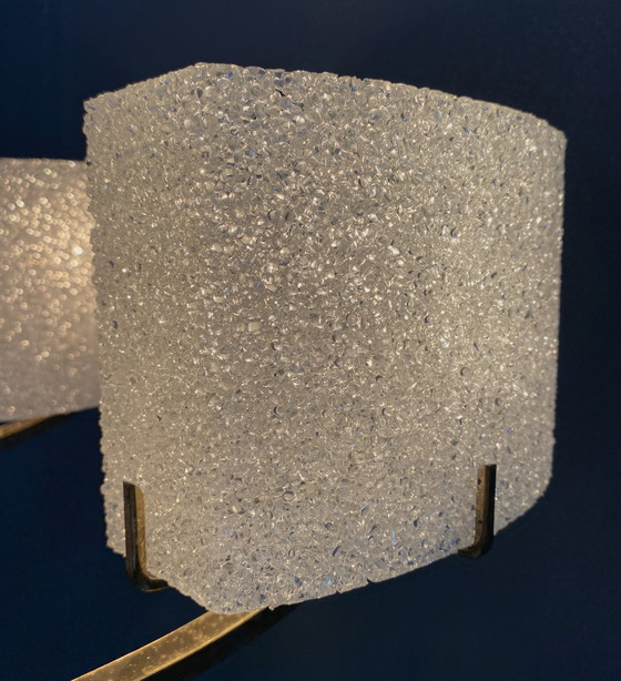 Image 1 of Hanglamp 6 kunststof kappen 1960S