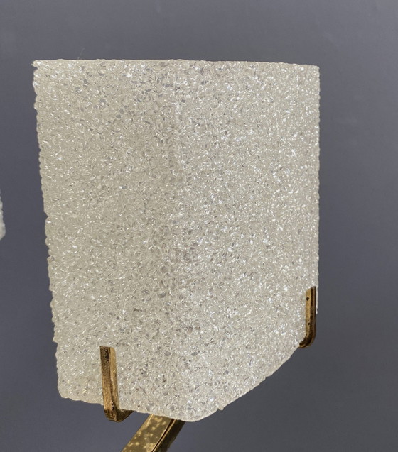 Image 1 of Hanglamp 6 kunststof kappen 1960S