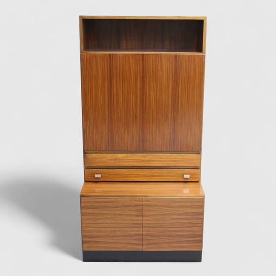 Image 1 of Vintage Boekenkast, Wandkast, Highboard - Tweedelig, Jaren '60