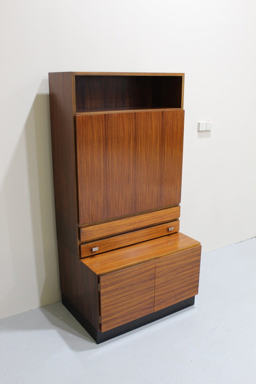 Vintage Boekenkast, Wandkast, Highboard - Tweedelig, Jaren '60