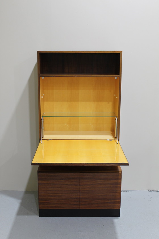 Image 1 of Vintage Boekenkast, Wandkast, Highboard - Tweedelig, Jaren '60